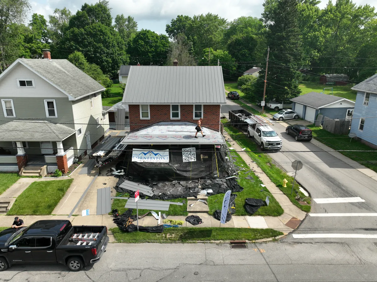 Completed roofing project. 1098 East Bowman Street