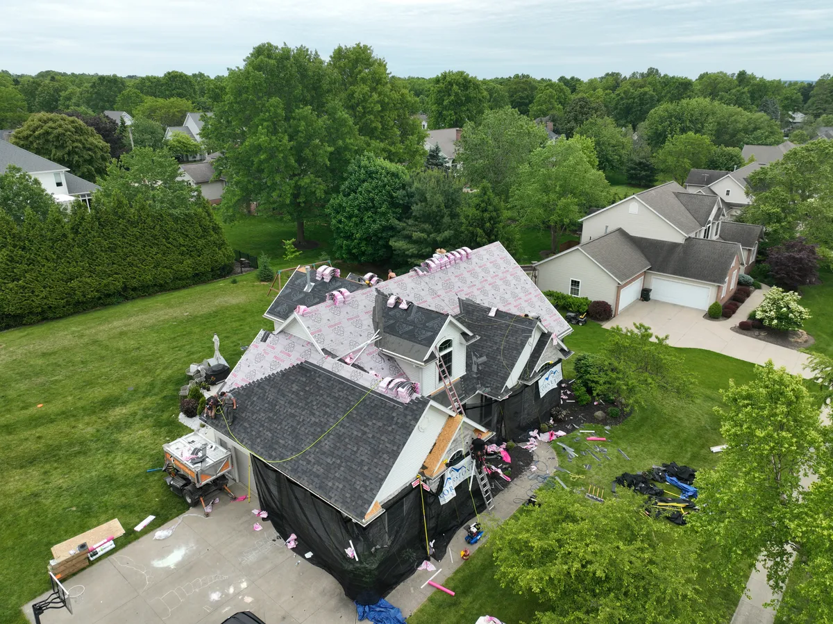 Completed roofing project. 2003 Autumn Run