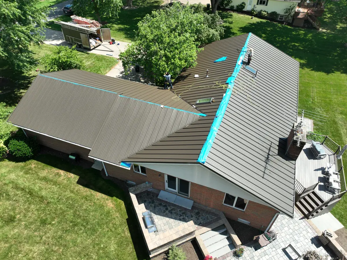 Completed roofing project. 291 Lakefield Drive