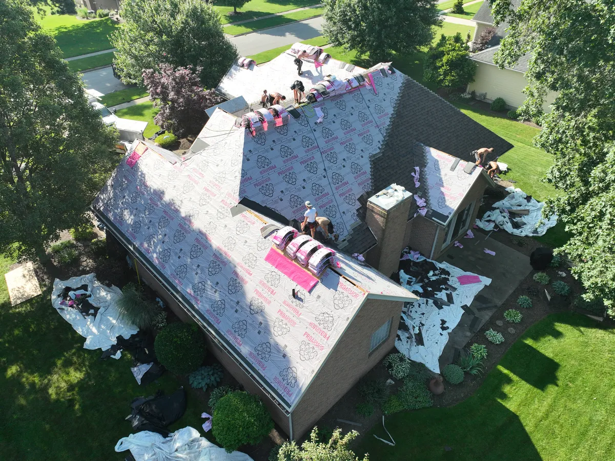 Completed roofing project. 4594 Huntington Woods