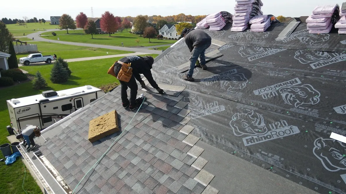 Hail damage roof repair