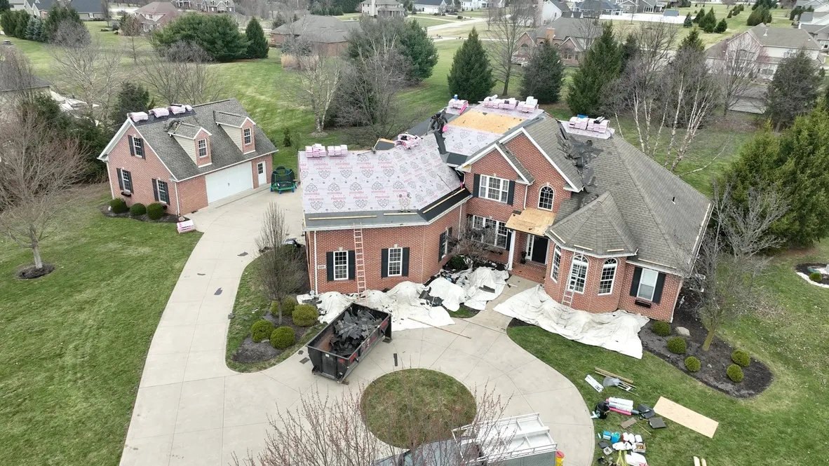 Hail damage roof repair