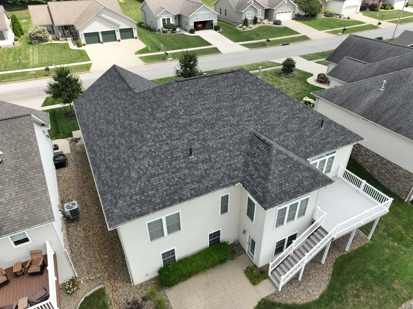 Insurance claim roof replacement project