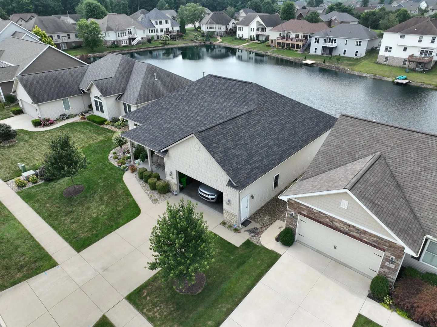 Storm damage roof repair