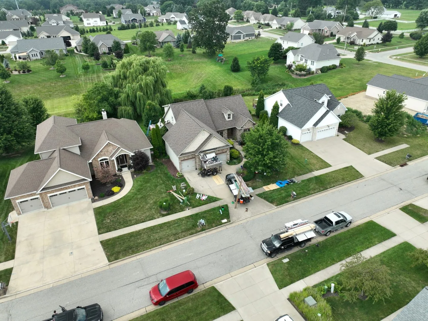 Roof tear-off and replacement on residential home in Barberton Ohio