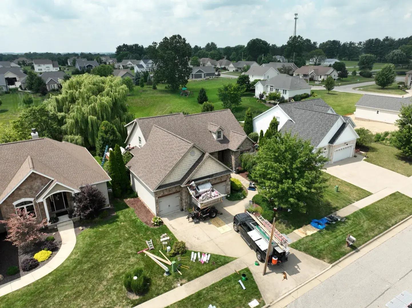 New roof installation on Wayne County home in Doylestown Ohio